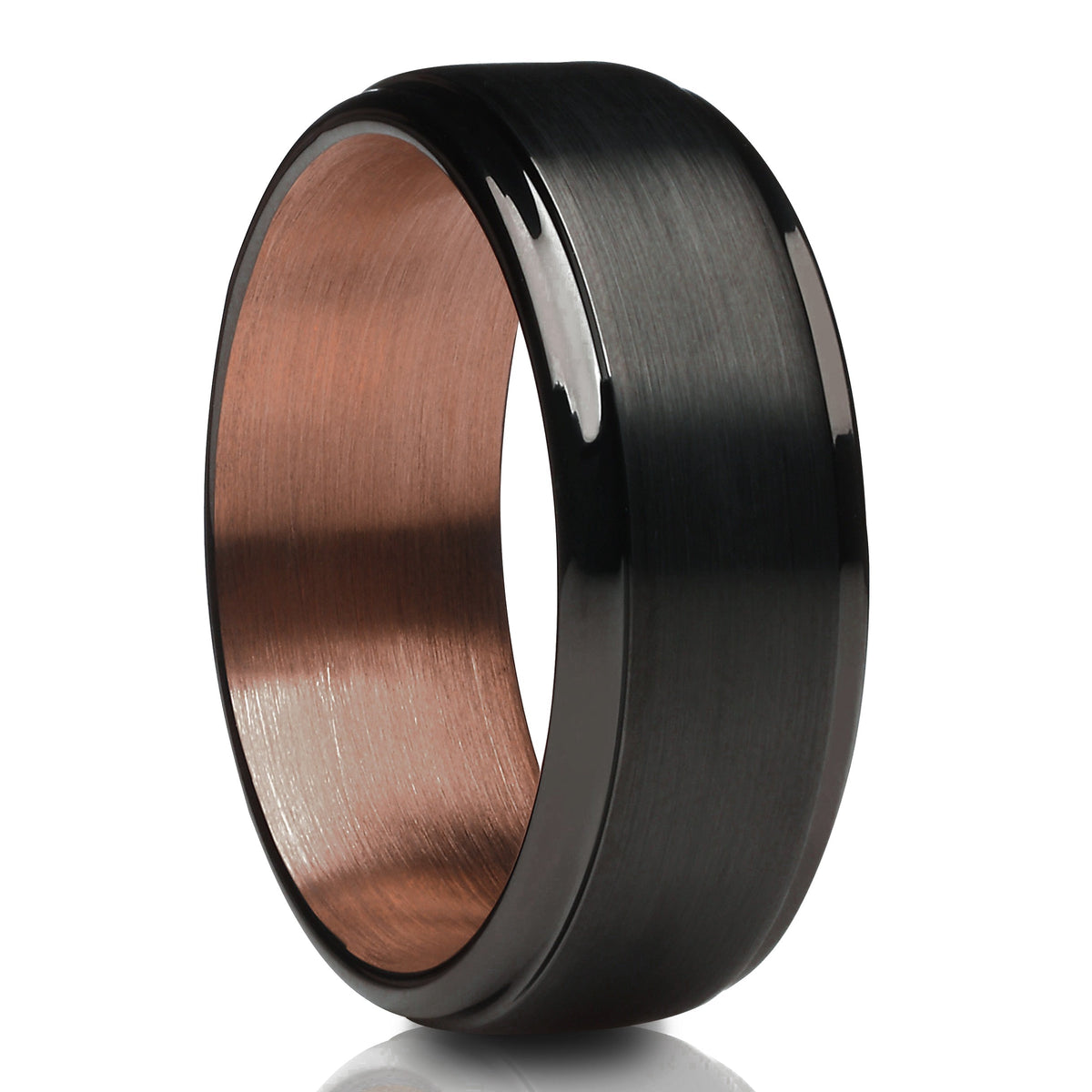 6mm Espresso Wedding Ring Black Tungsten Ring Engagement Ring 6mm Wedding Ring