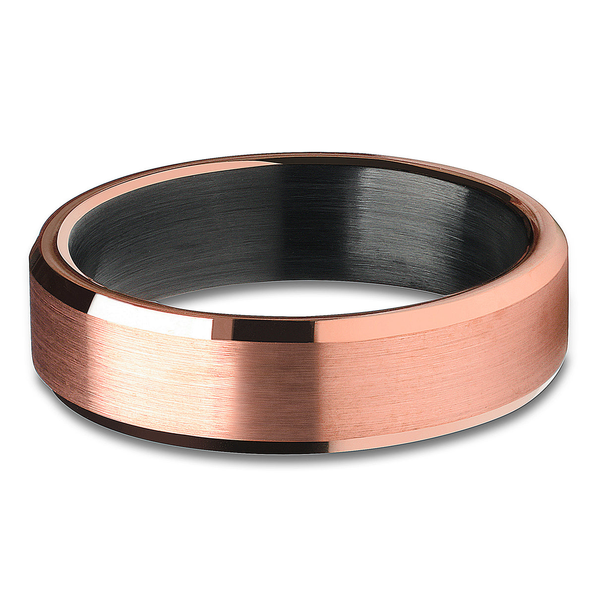 6mm Rose Gold Wedding Ring Engagement Ring Wedding Ring Brush