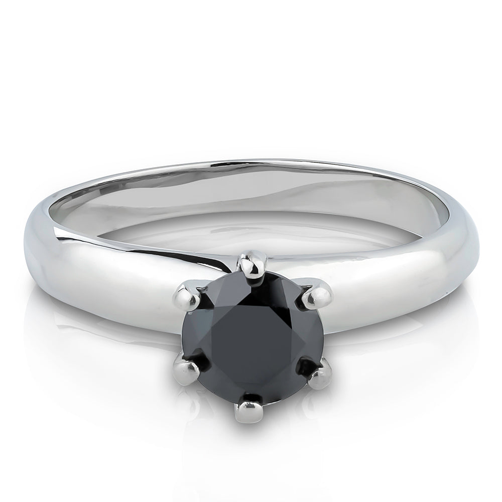 Solitaire Wedding Ring Titanium Wedding Ring Engagement Ring Anniversary