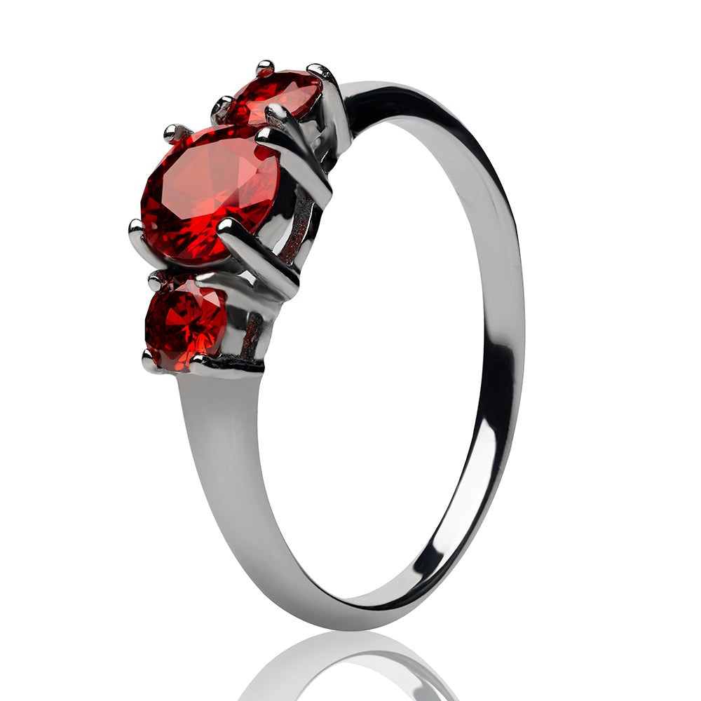 Solitaire Wedding Ring Ruby Wedding Ring Ladies Wedding Ring Anniversary Ring