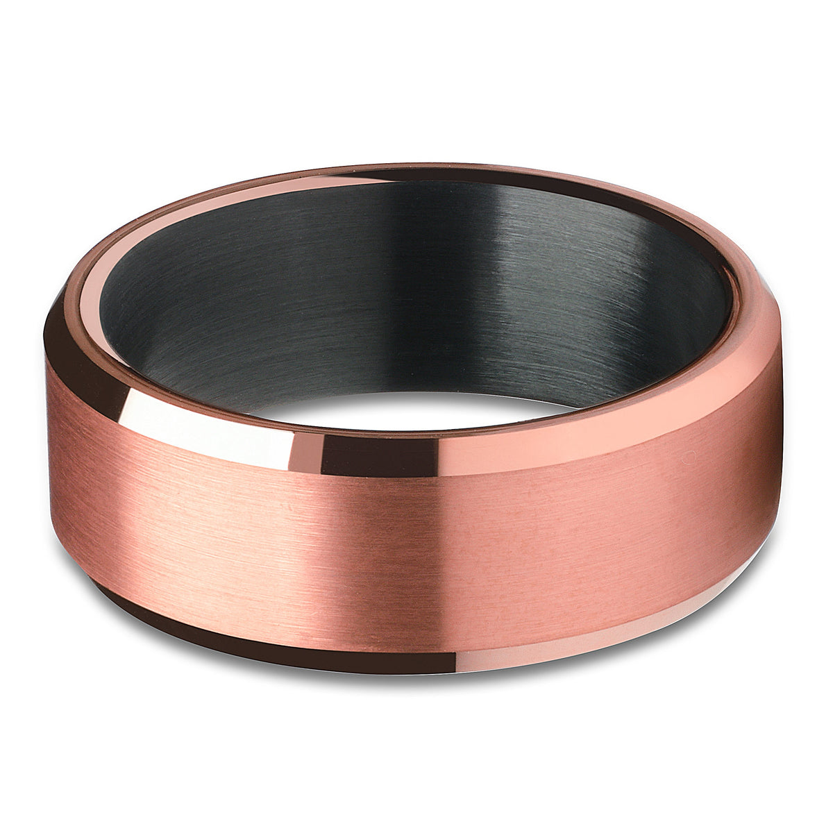 Rose Gold Wedding Ring Engagement Ring Tungsten Carbide Ring 8mm