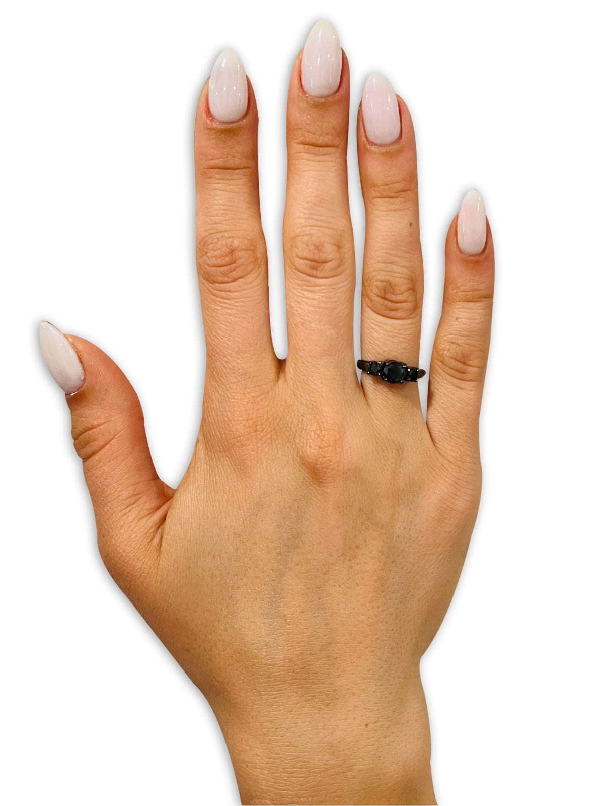 Solitaire Wedding Ring Titanium Wedding Ring Engagement Ring CZ