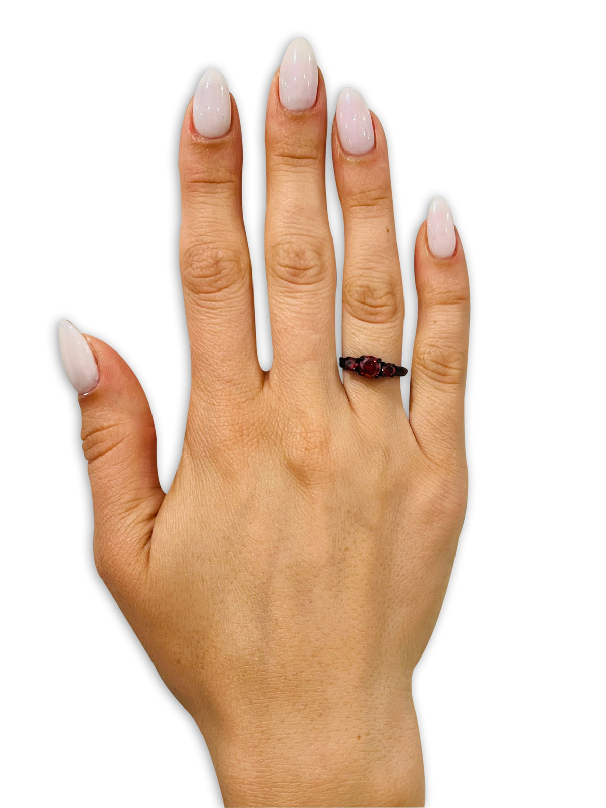 Black Solitaire Wedding Ring Ruby Wedding Ring Anniversary Ring Engagement