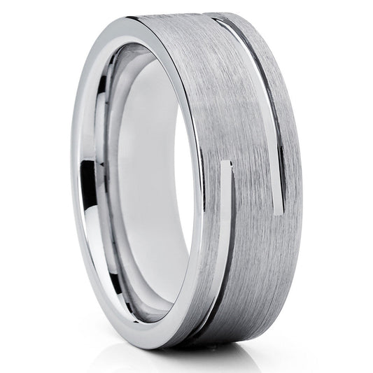 Man's Wedding Ring,Tungsten Wedding Ring,8mm Wedding Ring,Anniversary Ring,Engagement Ring